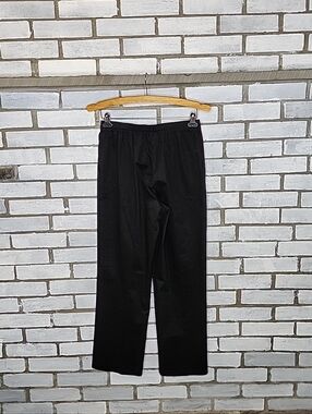 Alfred Dunner Black Elastic-Waist Jogger Pants